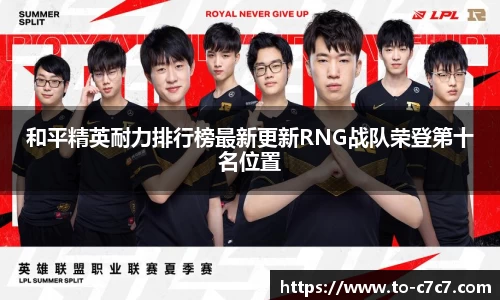 和平精英耐力排行榜最新更新RNG战队荣登第十名位置